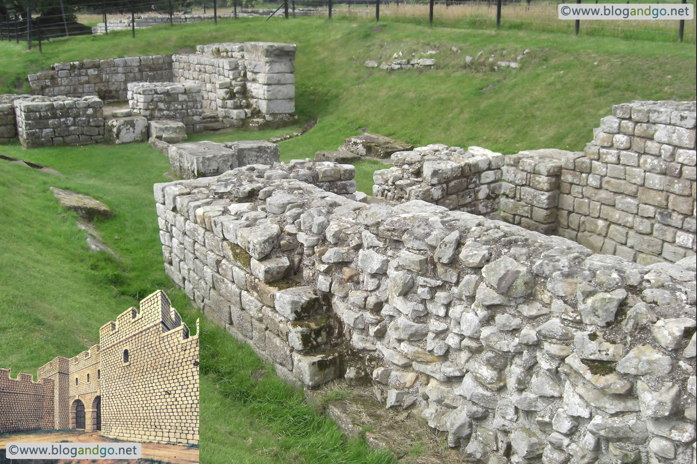 Hadrian's Wall Path - The Main East Gate, Chesters Roman Fort